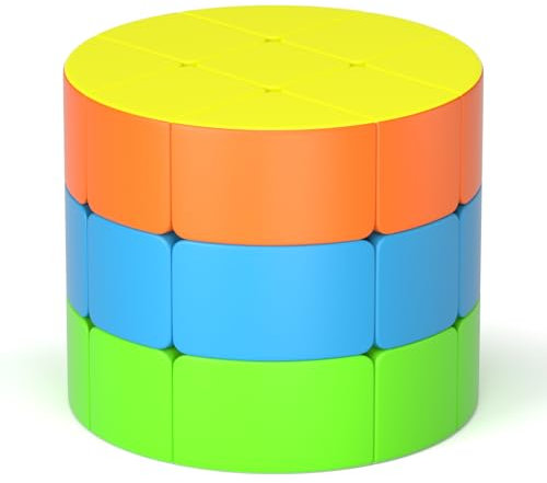 Vdealen Irregular Zauberwürfel Speed Cube Zauberwürfel Original, Glatte Magic Cube für und Fortgeschrittene, Festival Geschenk für Kinder Teenager Kindergeparty(Zylindrisch Cube)