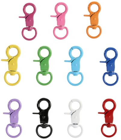 22 Stück schlüsselanhänger mit karabiner Lobster karabinerhaken klein für schlüsselanhänger Auto Edelstahl mini Carabiner