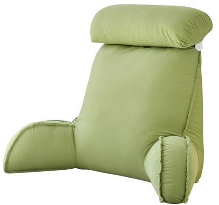 Lesekissen mit Armlehnen,Lesekissen für Bett und Sofa,Rückenkissen,Weich und Komfortabel,Ideal als Rückenstütze für mehr Halt und Komfort von Rücken,Kopf und Nacken,75×40×50 cm