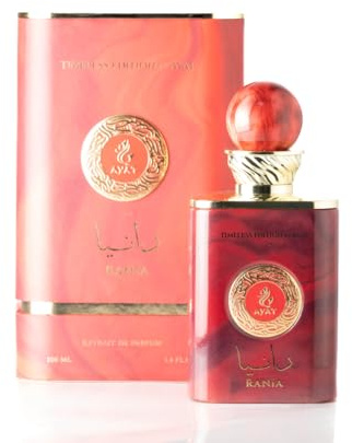 AYAT PERFUMES – Extrait Eau de Parfum Rania 100 ml – Collection Timeless Edition – Parfum Oriental de Dubaï pour Femme – Jolie Bouteille Fabriquée aux Émirats