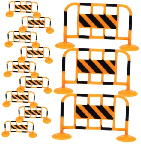 CORHAD Panneaux De Signalisation Miniatures Très Détaillés pour Garçons Et Filles Ensemble De Jeu Stop Mini Traffic Fences