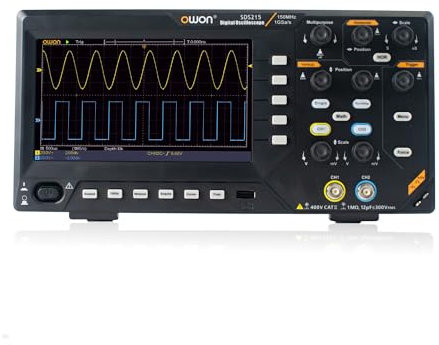 Owon SDS215 150Mhz Digital Oscilloscope, 2CH 1GS/s, 20M Dual Channel Oscilloscope 30-Type Automatic Measurement