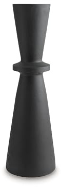 Signature Design by Ashley Collisten Modern Indoor 30 Textured Polyresin Freestanding Vase, Black