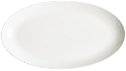 Assiettes Service de Table Assiette à dîner en porcelaine blanche for hôtel, restaurant, cuisine, assiette à poisson, vaisselle de ménage, grand plat de cuisson for barbecue Assiette(18 inch)