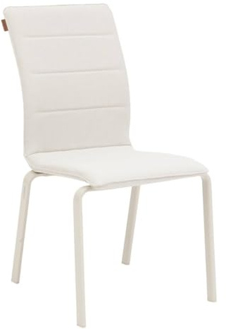 Hespéride - Chaise de Jardin empilable Diese Ivoire et Argile Aluminium et texaline