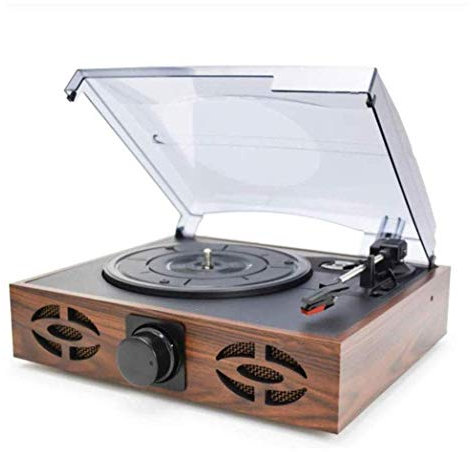 Record Players, Music Box Home Retro Phonograph Modern LP Vinyl Record Player with Speakers, Bluetooth, USB TF Card(Vintage Phonograph)
