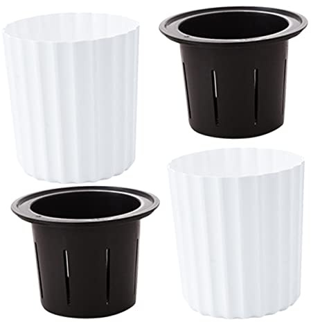 BESPORTBLE 2pcs Self-priming Flower Pot Clear Hydroponics Pour Water Garden Dispenser Planter Potted Plant Pots Plants Flowerpots Succulent Container Terracotta Outdoor Wick White Plastic