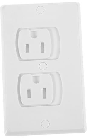 Couvercle de Prise à Fermeture Automatique Garçon et Filles Blanc Abs | Cache de Sécurité, Mécanisme Auto-fermable, Protection Garçon et Filles pour Prises Électriques Domestiques