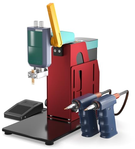 GLITTER 801H + 24000W 4000A batteridriven punktsvetsare aluminium-nickel för LiFePO4-batterier, justerbar arbetsbänk 11–19 cm svetsarm, AT/MT-läge, 24 timmars drift