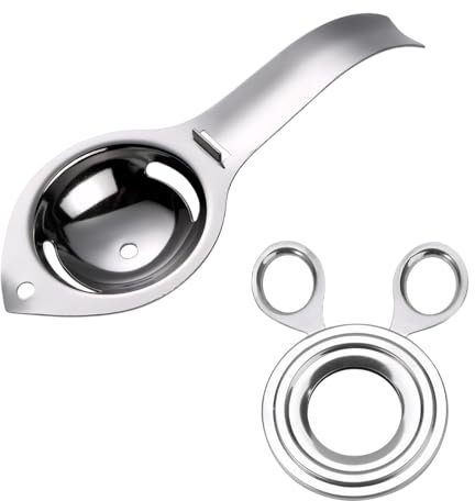 Abridor de Huevos de Acero Inoxidable, Separador de Huevos, Abre Huevos, Abridor Huevos Cocido, Cortador de Huevos para Huevos Crudos y Cocidos, Tijeras para Cascar Huevos Separador de Huevos