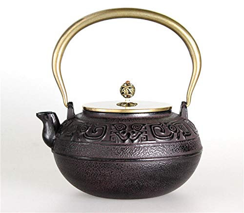 Théière en Fonte dans Le sud du Japon Pot en Fonte Théière Antique Service à thé Kung Fu Grand Pot de 1,4 L - comme indiqué (comme indiqué)