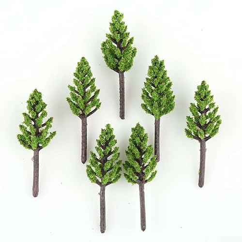 Lot de 100 arbres miniatures pour paysage de train à l'échelle N Z 38 mm pour améliorer les paysages extérieurs et les chemins de fer miniatures