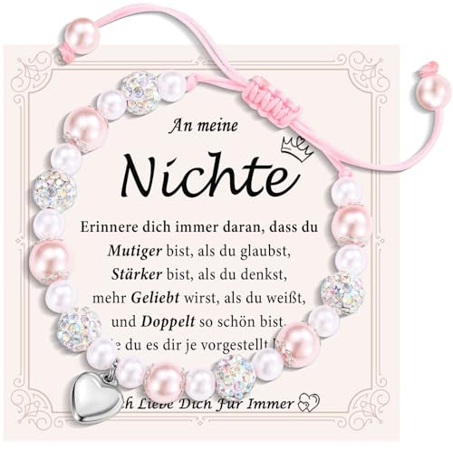 FAOMZQ Armband für Mädchen, Geschenk für Mädchen Tochter Schwester Nichte Enkelin Beste Freundin zum Geburtstag Weihnachten Abschluss Einschulung