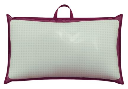 Custodia Porta Cuscino 81x51 cm con Zip – Manico in TNT – Busta Salvaspazio per Cuscini, Trapunte o Biancheria – Colore Bordeaux (10)