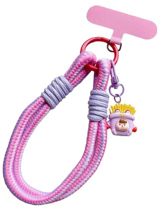 Ratpzou Cordón para teléfono celular, llavero antirrobo para teléfono celular, correa de muñeca, llavero portátil, bonito dije para teléfono celular, para mujeres, profesores, adolescentes, compras