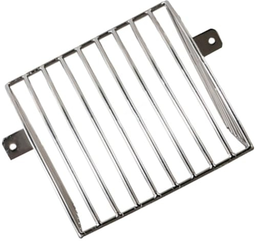 NIYANGLE Set Protezione Grondaia Filtro in Acciaio Inox, Griglia Laterale 15,5X12X12 CM Viti, per Scarico Balcone e Tetto