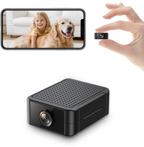 Liretope Spy Camera, Hidden Camera 4K Ultra HD with 4H Battery Life, SD Card & Cloud Storage, Motion Detection Alarm, Real-Time App Alerts, 2.4G WiFi & Night Vision for Home/Office Security
