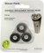 Shaver-Parts Têtes de Rasoir pour Philips HQ167, Set de 3 pièces, Double couronne de feuilles, Rechargeable, Homme, Moderne
