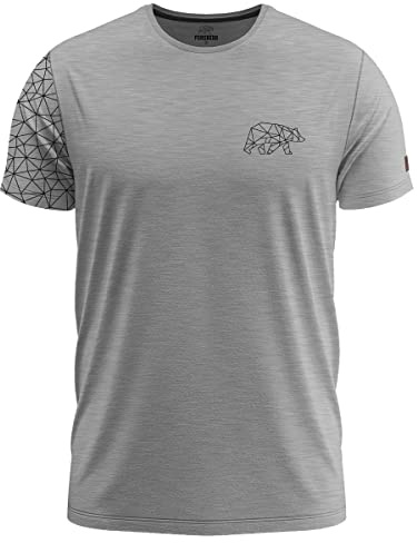 FORSBERG Thyrison T-Shirt Herren Rundhals Baumwolle Bärlogo ModernFit