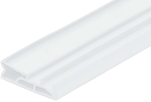 Gedotec Haustürdichtung für Holz-Zargen weiß | 6 m Silikon-Türdichtung DS 112a | Dichtungsband Tür mit Nutbreite 4–5 mm - Breite: 12 mm | zugluftstopper fenster und türen Dichtband wasserdicht