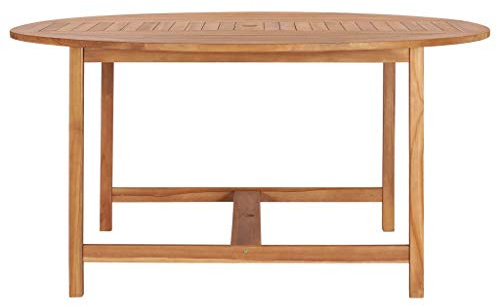 Tidyard Gartentisch Terrassentisch Gartenmöbel Esstisch Garten Tisch Balkontisch Outdoor Teakhölz 150cm