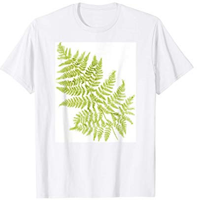 Fresco Felce Verde A Foglia Pianta Da Giardino Felce Frond Maglietta