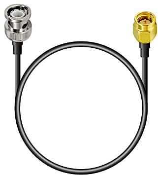 Vecys Cavo Coassiale RF SMA Maschio a BNC Femmina RG174 30cm/12inch per Walkie Talkie Antenne Radioamatoriali PC LAN USB