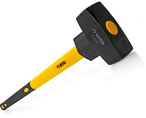 VITO Abbruchhammer VIMB5, geschmiedeter Stahl. Handgriff VICP, Gewicht 5 kg, Abmessungen: 915 x 160 x 70 mm, Auge: Auge 28 mm, Durchmesser 30 mm, Farbe: gelb - schwarz