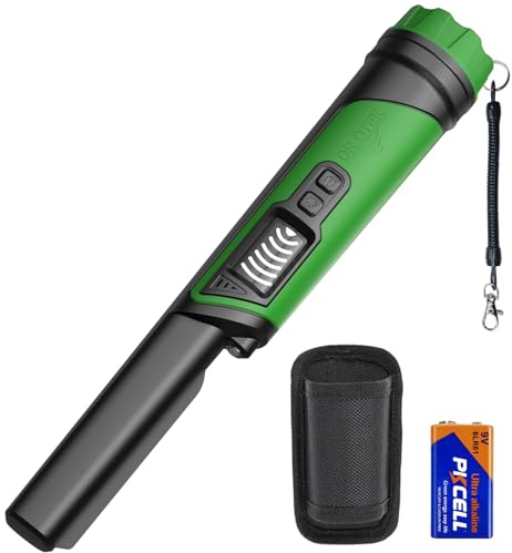 DR.ÖTEK Metalldetektor Pinpointer, IP68 Vollständig Wasserdicht Handheld Pin Pointer mit LCD-Bildschirm, Innovative Interferenzunterdrückungsfunktion, Höhere Empfindlichkeit, 3 Modi für Gold, Relikte