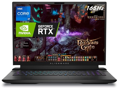 Alienware Ordinateur portable de jeu M18 avec écran QHD+, Intel Core i7-13700HX, 16 Go de RAM DDR5, 1 To SSD, NVIDIA GeForce RTX 4070 8 Go GDDR6, Windows 11 Home, 1 an de support premium, Dark