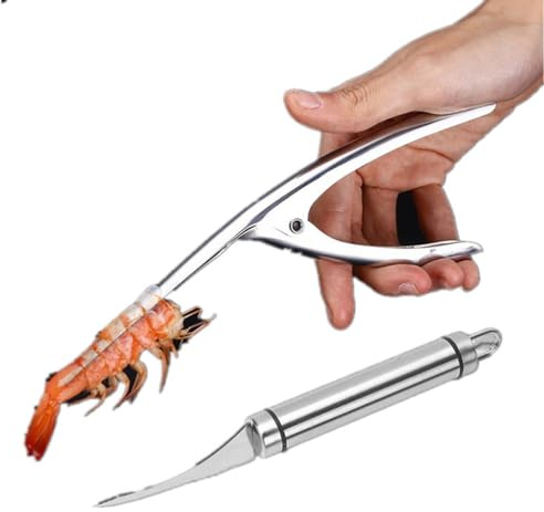 Stainless steel shrimp peeler creative kitchen cooking seafood quick sheller shrimp shrimp line peeler shrimp shell gadget