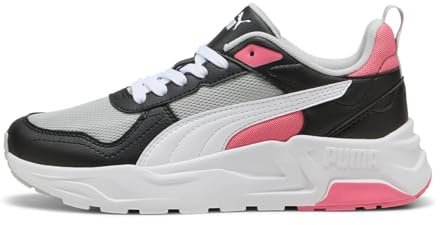 Puma Trinity 2 LT, Basket Unisexe, Cool Light Gray-Puma White-Puma Black-Magic Rose,