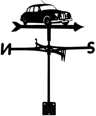 Wetterfahnen-Ornament, Edelstahl-Windfahne für Hof, Windrichtungsanzeige, Bauernhofszene, Windfahne für Hof mit Rost-Beschichtung, korrosionsbeständiges Wetterhahn-Messwerkzeug (Auto)