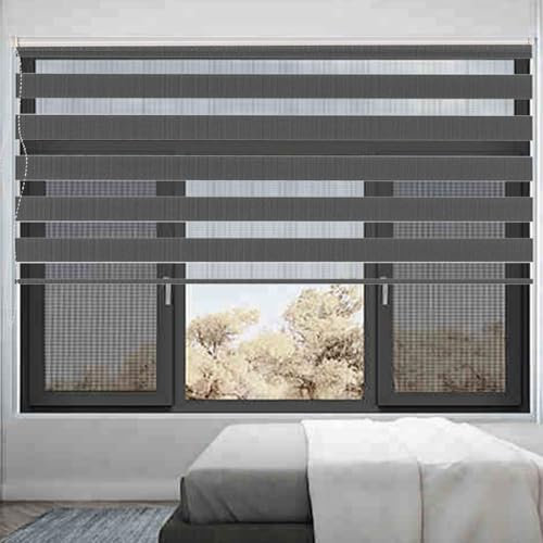 Verdunklungsrollo Klemmfix 40 x 260 cm Verdunkelung Sonnenschutz Verdunklungsrollo Thermorollo Inkl. Montagematerial für Schlafzimmer Küche, Dunkelgrau