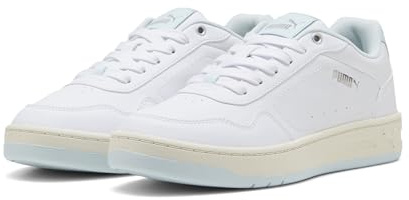 PUMA Court Classy, Scarpe da Ginnastica Donna, Vetro Mare Bianco Argento, 36 EU