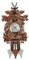 CAKEEYUM Horloges de Coucou pour Mur, Horloge de Pendule en Bois, Horloge d'oiseau Vintage avec Bouton réglable, pendulaire d' Coucou Suspendue à Batterie pour décoration Salon