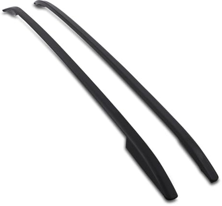 Predator4x4 Black Aluminium Roof Rails Pair Compatible With Fit Land Rover Range Rover Evoque L538 13-18 Storage Side Bars Luggage Cargo Carrier 75KG Load Capacity
