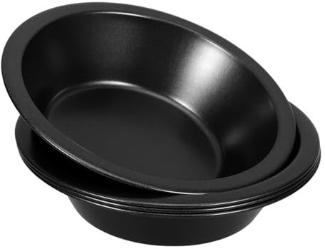 DONFAMDS 4piezas Moldes Para Tartas Redondos Anti-adherentes De Mini Sartenes Para Hornear Tartaletas Para Pasteles Quiches y Mousse Distribución De Calor Uniforme Fácil Limpieza y