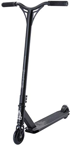 BLUE GORILLAZ Freestyle Stunt Scooter für Kinder ab 8 Jahre, 100mm Kinderroller für Einsteiger, Alu City Kickscooter, Schwarz