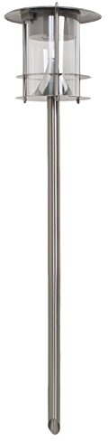 colourliving Edelstahl Solar Gartenleuchte mit 6 LED Solarlampe Gartenbeleuchtung Wegbeleuchtung