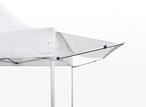 INTENT24 Auvent 3m paravent Pare-Soleil abri pour Tente Pliante pavillon Pliable Professional d en Blanc