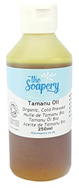 Aceite de Tamanu de 250 ml – Prensado en frío certificado orgánico por la Soil Association 100% puro y natural