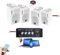Party Light & Sound - Pack HiFi Magasin Restauration Ampli PLS1250USB-RC Fonction Tuner USB Bluetooth - Télécommande - 4 Enceintes 80W - Câblage