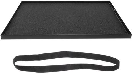 Parliky Projector Tray Platform with Laptop Pallet Non-Slip Pads and Retaining Strap Adjustable Tripod Mount for Projectors Laptops and Audio Visual Equipment