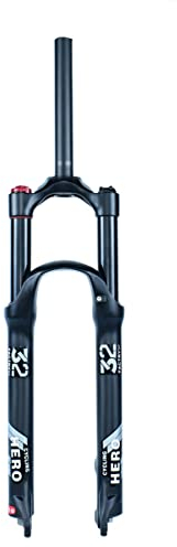 LHHL 26/27,5/29 Zoll MTB Luftfedergabel Federweg 100mm Ultraleichte Mountainbike Gabel 1-1/8 Fahrradgabel Mit Geradem Rohr QR 9 * 100mm Manuelle/Remote Sperre (Color : Manual, Size : 27.5 inch)