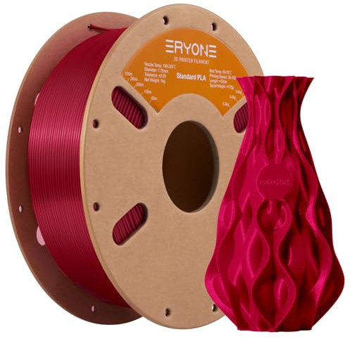 ERYONE PLA Filament 1.75 mm, 3D Drucker Filament PLA, Maßgenauigkeit +/- 0,03 mm 1 kg/Spule, Rose