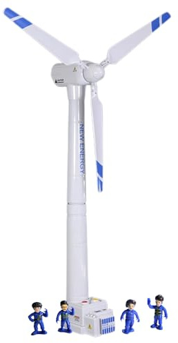 NEXTAKE Modelo de turbina eólica, generador de viento de gran tamaño de 16.53 pulgadas, modelo de molino de viento, kit de ciencia de juguete, kit de experimento STEM con cuchillas giratorias de