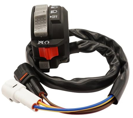 Interruptor manillar izquierdo para Yama-ha Raptor Kodiak YFZ450R/X | para Yama-ha Raptor 700 06-23, Kodiak 450 700 16-23, YFZ450R YFZ450X 09-23 1S3-83973-11-00