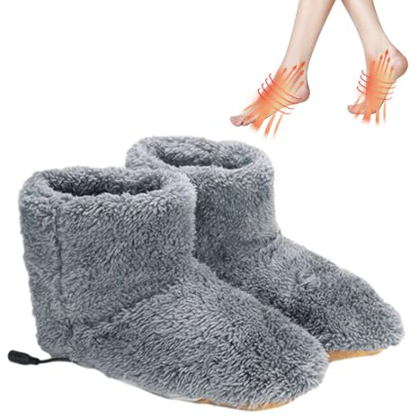 BHOLI Semelle Thermique pour Pieds - Chaussettes et Chauffe-Pieds électriques, Chaussure chauffante pour Pieds, Chaussures Chauffe-Pieds Rechargeables USB pour Enfants, Adultes, Femmes, Hommes