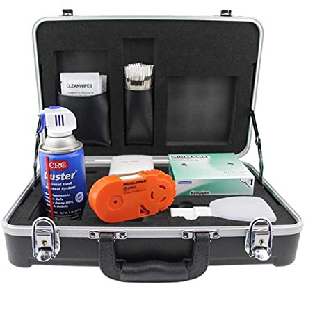 Glasfaserspalter Glasfaserspalter Optisches Faser-End-Gesichtsreinigungsset Set Optische Faserreinigungs-Werkzeugkasten Optische Faserreinigungsbox Vielseitig und kompakt